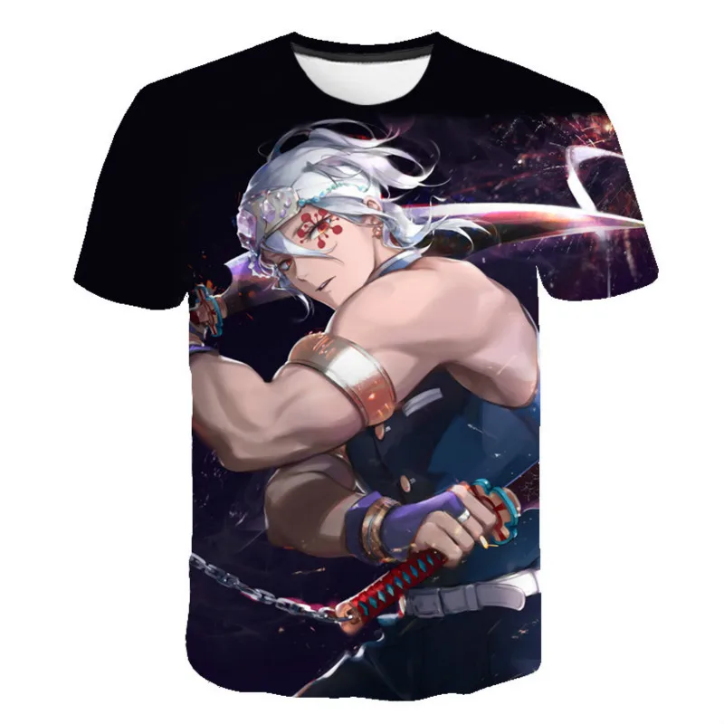 

Boys and girls 3D fashion print T-shirt, cartoon animated printed T-shirt, 2021 new fashion casual dress