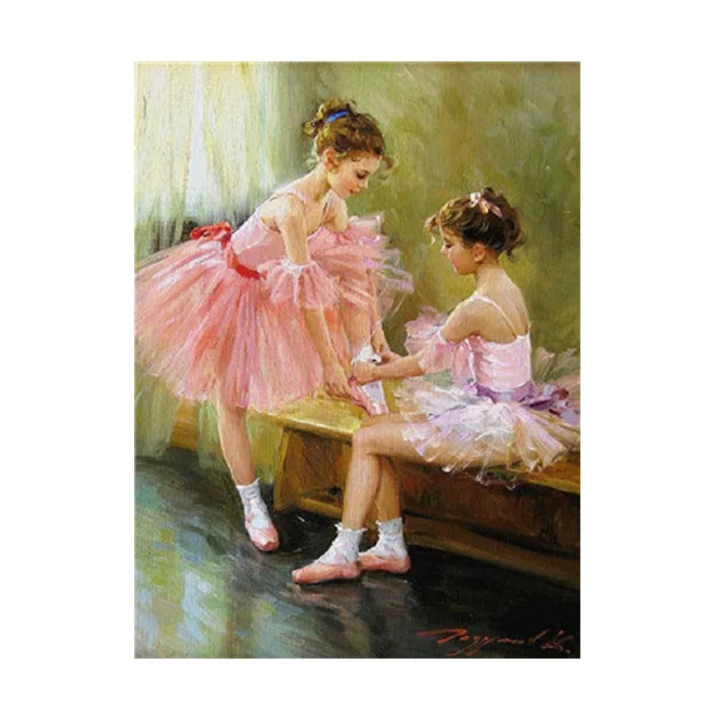 Алмазная живопись 5D мозаика балетки Вышивка Комплект Полный Круглый Стразы