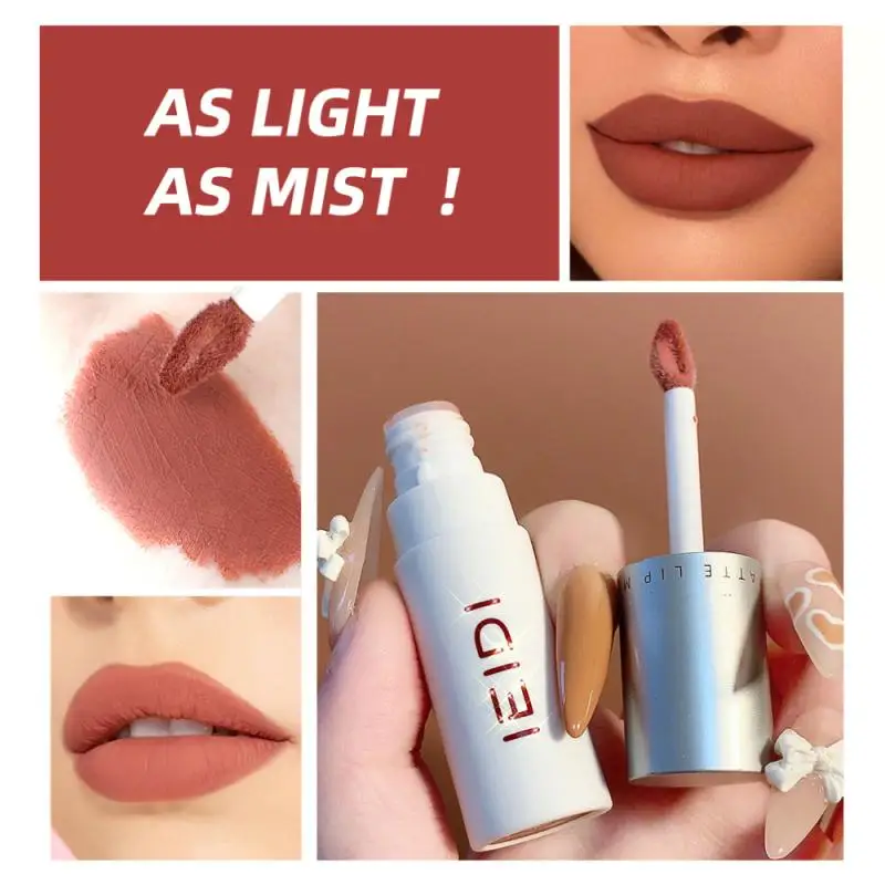 

IEIDI 5 Colour Velvet Matte Lip Mud Lip Glaze Is Not Easy To Fade Lipstick Small Fresh Lip Gloss Liquid Lipstick Cosmetics TSLM1