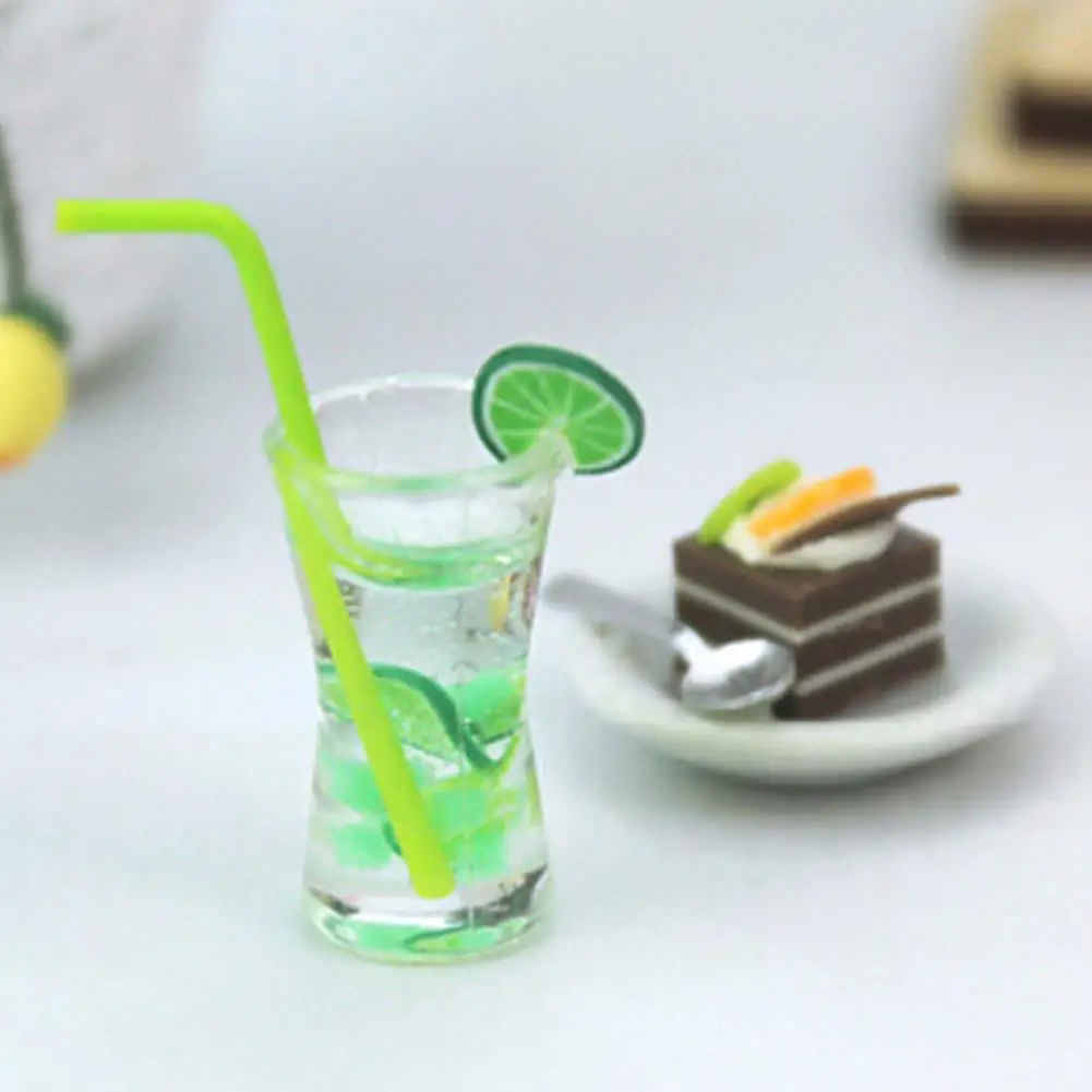 1 шт. имитация еды лимон Сакура Сода напиток модель игрушки Миниатюрный Кукольный