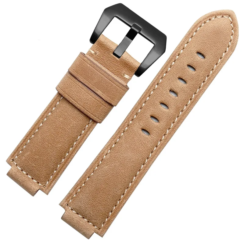 Nubuck Genuine leather watch strap for timex watch T2N721 T2N720 739 TW2T6300 band 24*16mm watchband with Screw and tools