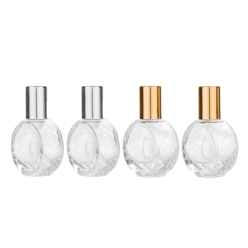 

MUB - 10ml Mini Steel Ball Bottle Empty Refillable Roll On Bottle For Essential Oil Travel Glass Perfume Bottle