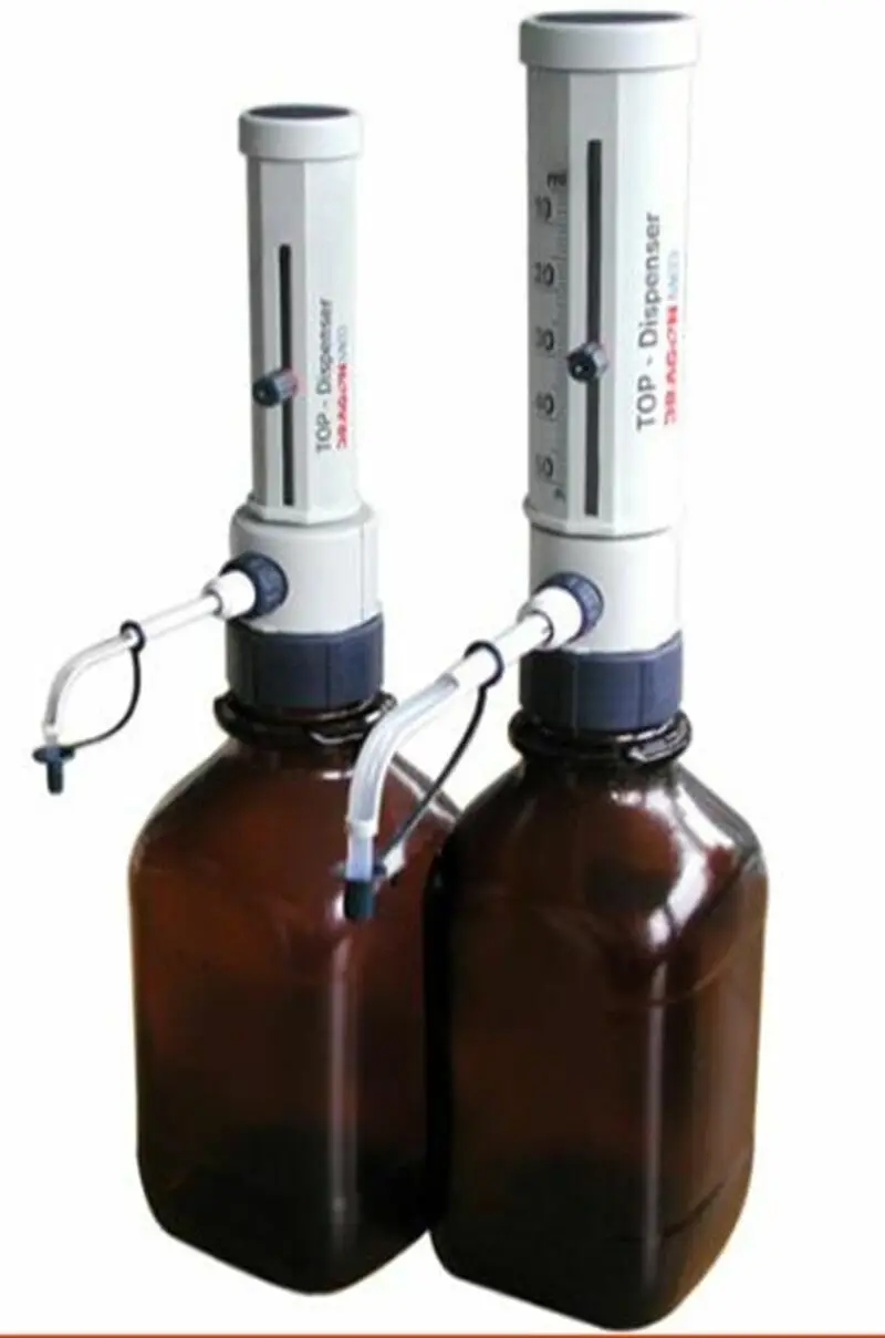 

Bottle Top Dispenser DispensMate DLab StepMate Stepper Without Brown reagent bottle 0.5-5ml / 1-10ml / 2.5-25ml ATT