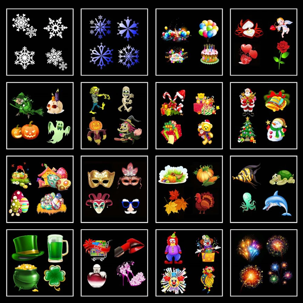 Рождество снежинка лазерный Светильник проектор перемещение Снег Открытый