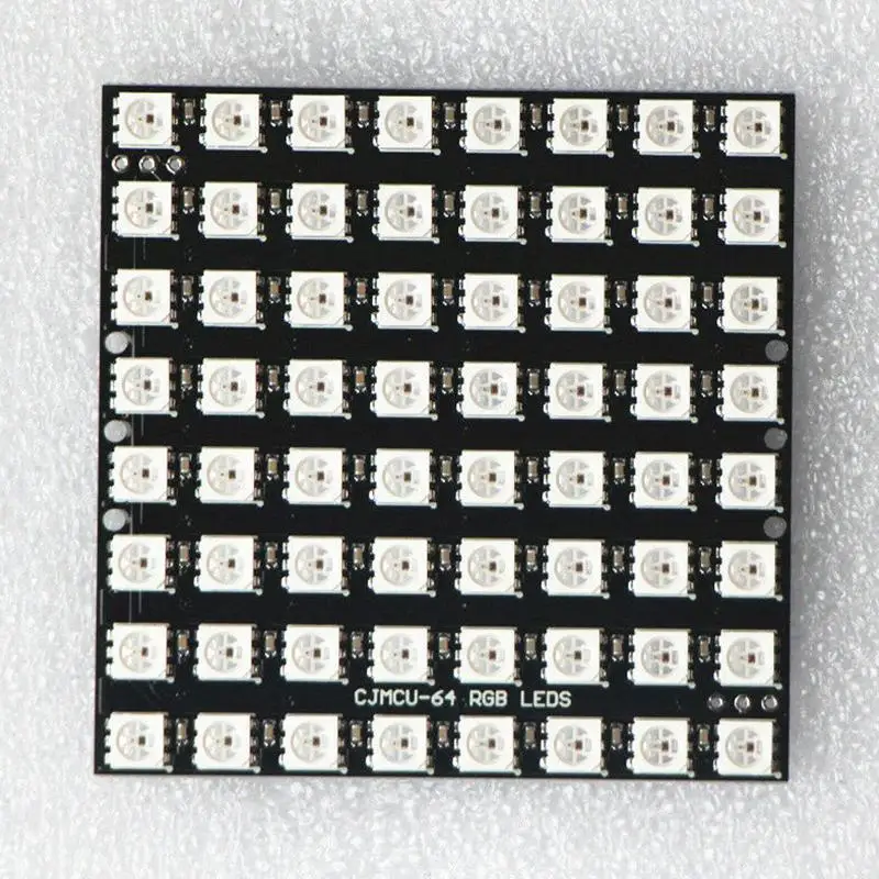 Новое поступление 1 шт. WS2812B 8x8 64-разрядный полноцветный 5050 RGB светодиодный