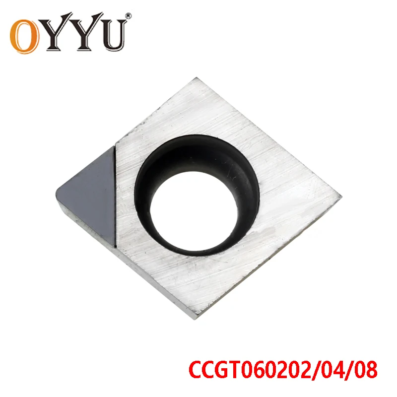 

OYYU CBN CCGT06 CCGT060202 CCGT060204 CCGT060208 CCGT 060202 060204 060208 Diamond CNC Inserts Process High Hardness Quenching