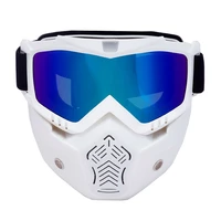new men women ski goggles snowboard snowmobile eyewear detachable mask snow winter skiing glasses motocross sunglasses