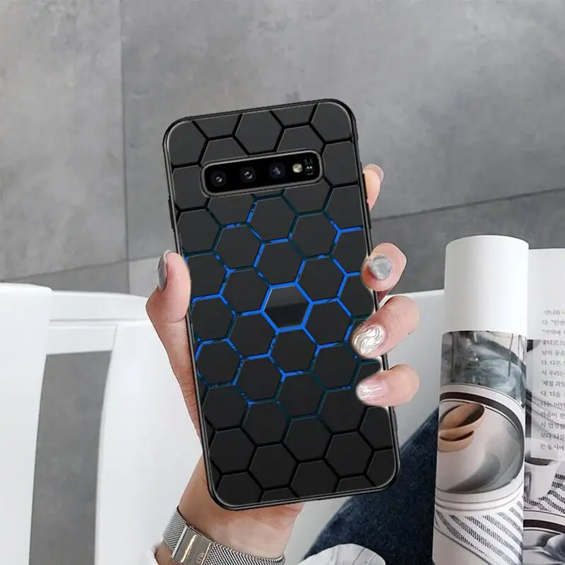

Hexagonal lattice Phone Case For Samsung Galaxy S5 S6 S7 S8 S9 S10 S10e S20 edge plus lite