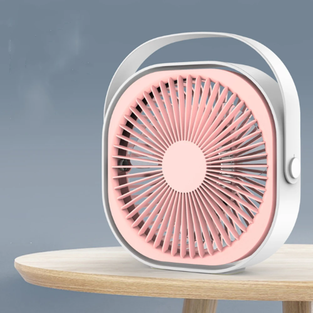 New 6 Inch USB Desktop Fashion Mini Charging Fan Handheld Portable 360 Rotation Adjustable Angle for Office Household Traveling | Дом и сад