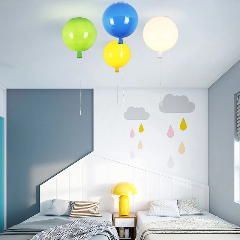 

Modern Creative Balloon Pendant Lights Acrylic Home Decor Kindergarten Infantil Habitacion Children Room Hanging Lamps Fixtures