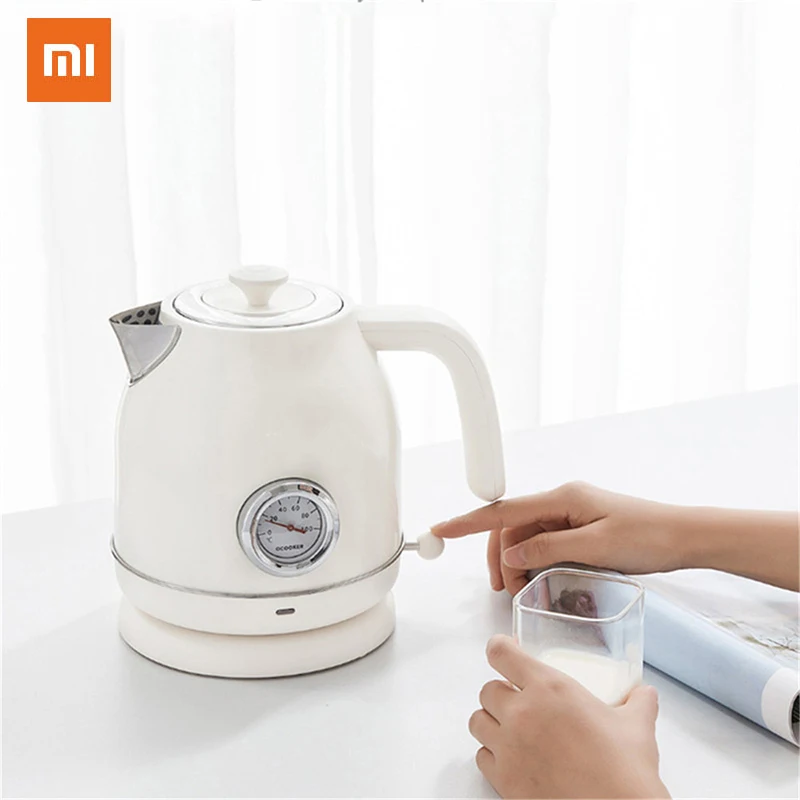 Xiaomi Ocooker Cs Sh01 1.7L Электрический чайник из нержавеющей стали термометр с часами