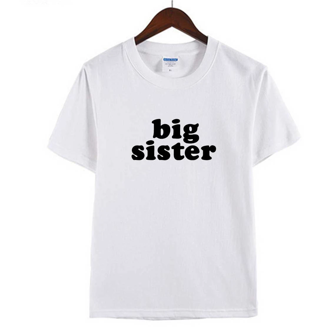 Camiseta de Hermana Grande, Camiseta de algod&oacute;n de verano, camiseta de apoyo para ni&ntilde;as, Mini camiseta feminista postiva, Camiseta de algod&oacute;n para ni&ntilde;as-2