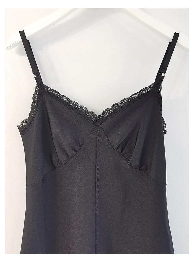 

ALEXANDER Aw Spring and Summer New Lace Stitching Slim Mid-length Sexy Sling Skirt Women's Dress dresses for women