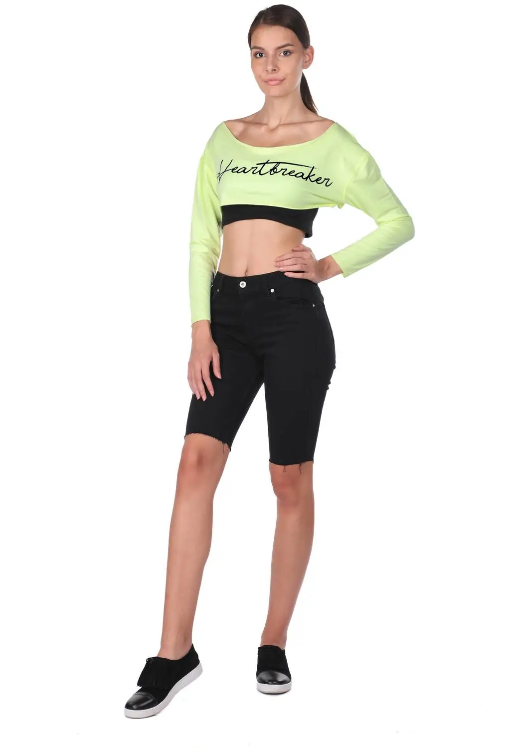 

Markapia Omuz Detayl Crop Bluz