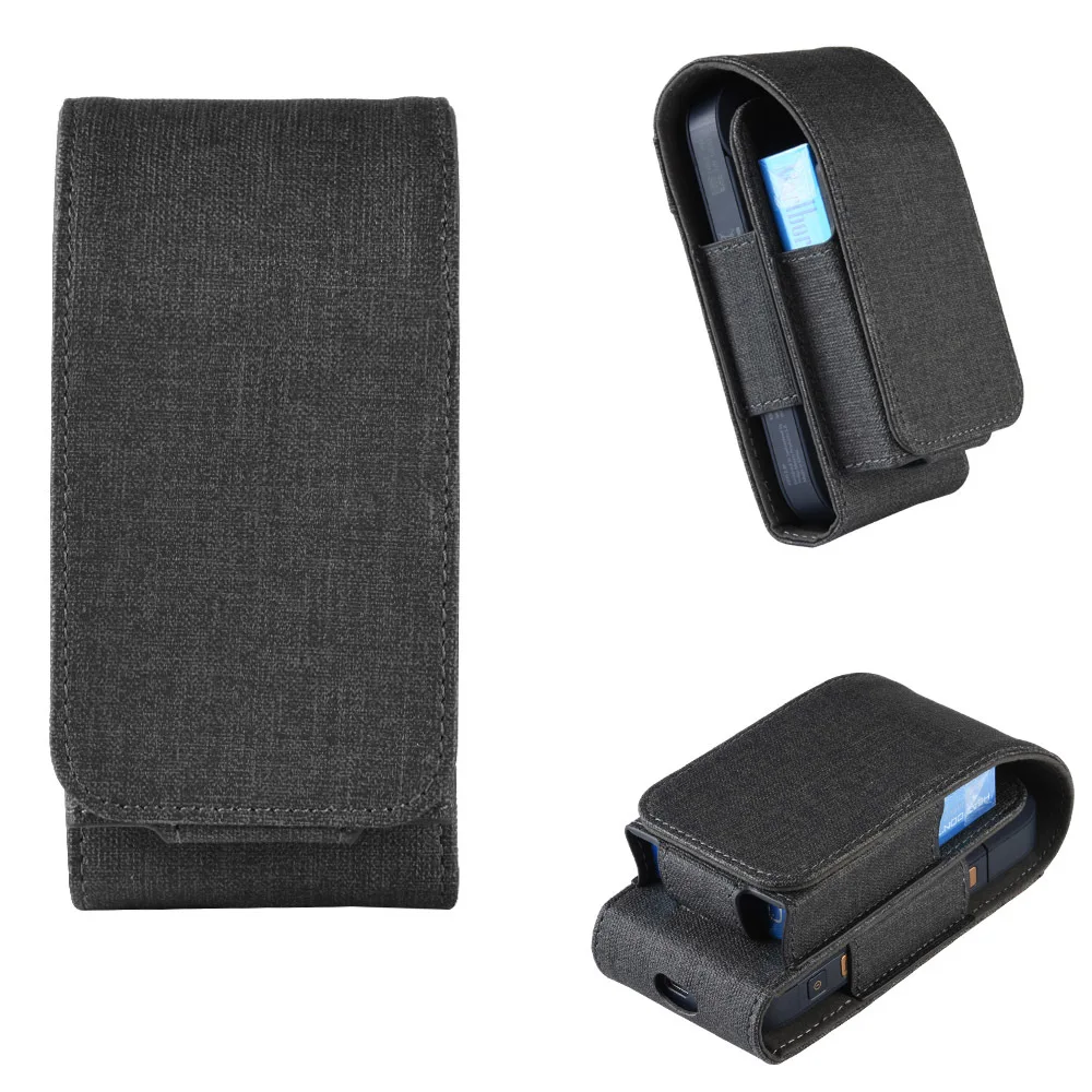

Flip PU Leather Bag For IQOS For IQOS 2.4 Plus Universal Pouch Black Blue Color Case