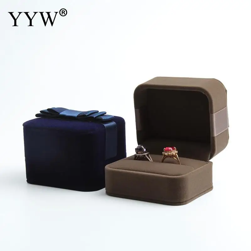 

Velvet Box Rectangle Multilayer Jewelry Box Bracelets Necklaces Rings Earrings Jewelry Display Packaging Box Gifts Wedding Box
