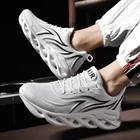 Кроссовки мужские легкие с вулканизированной подошвой, удобная повседневная спортивная обувь, дышащие сникерсы с лезвиями, для бега и ходьбы