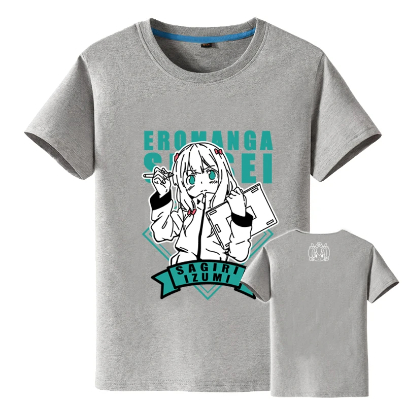 Высококачественная футболка унисекс из аниме Sensei Izumi Sagiri Yamada Elf Eromanga-sensei Harajuku