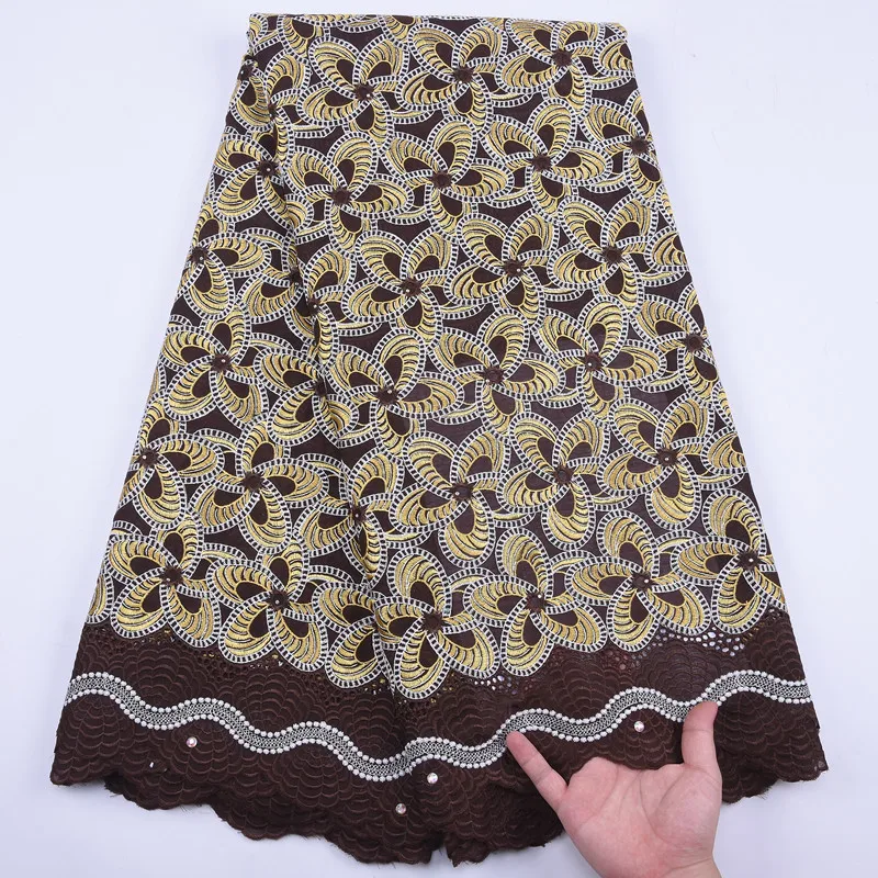 Красное вино Высокое качество вуаль кружевная ткань Африканский Чистый хлопок