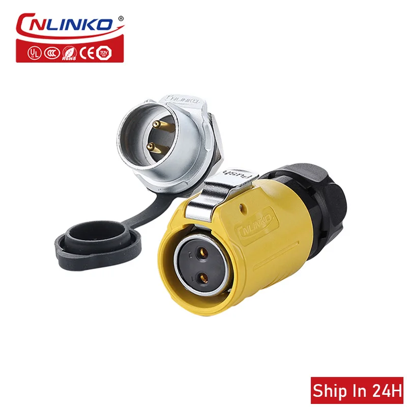 

Cnlinko LP20 M20 Aviation Waterproof 2 3 4 5 7 9pin Panel Mount Straight Socket Female Plug Power Signal Connector Free Shipping