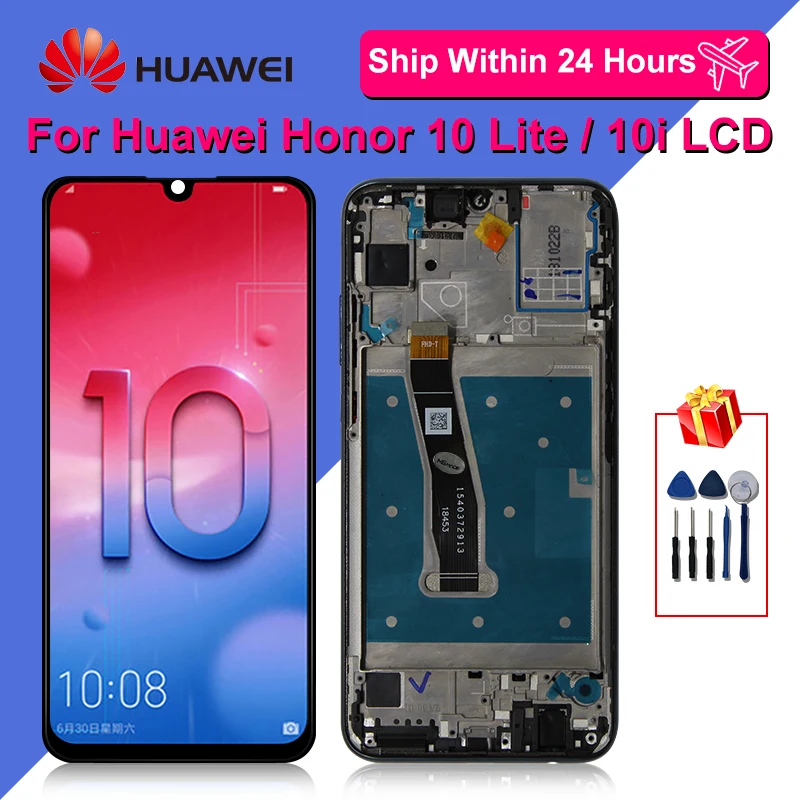

ЖК-дисплей 6,21 дюйма для Huawei Honor 10 Lite, сенсорный экран, сменные детали для Honor 10i, HRY-LX1, HRY-LX2, HRY-LX1T, ЖК-дисплей