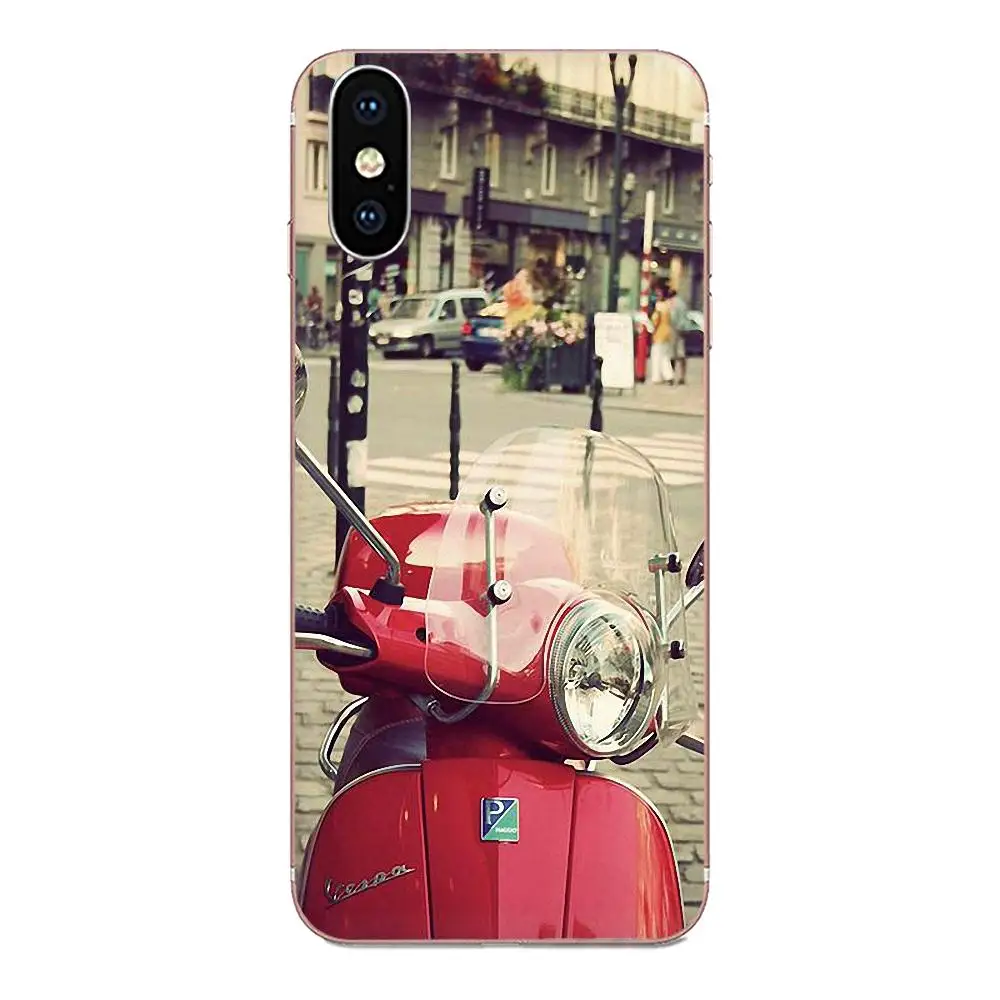 Vespa скутер Роскошные модные 2d ТПУ чехлы для Galaxy Alpha Note 10 Pro A10 A20 A20E A30 A40 A50 A60 A70 A80 A90 M10