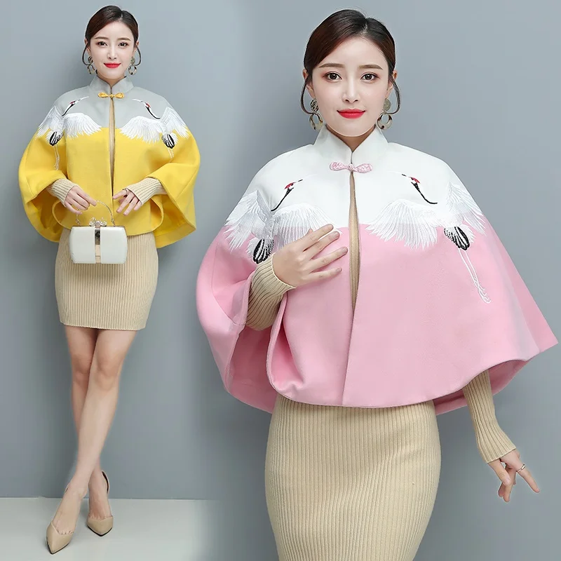 2019 Новое Осеннее японское модное пальто с расклешенными рукавами и воротником из