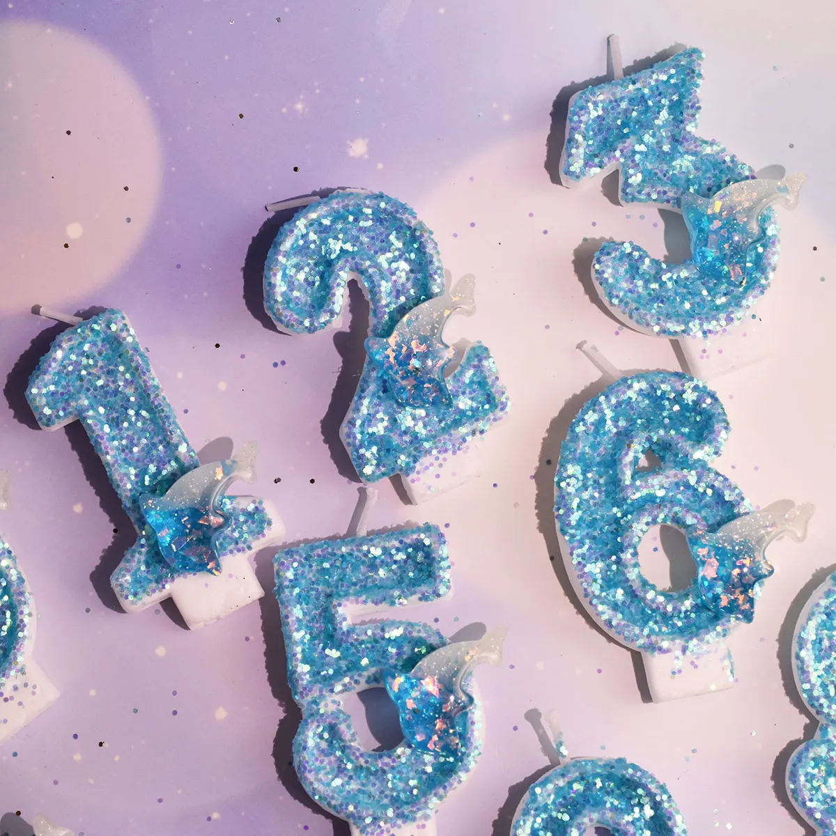 Синяя Свеча для торта Топпер дельфин морские животные форма детский день