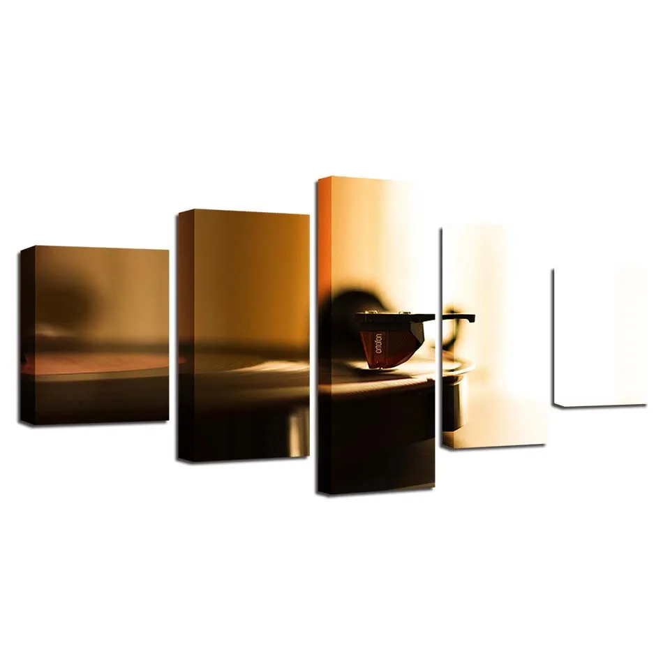 HD печать на холсте стены искусства фотографии домашний декор 5 шт. фонограф