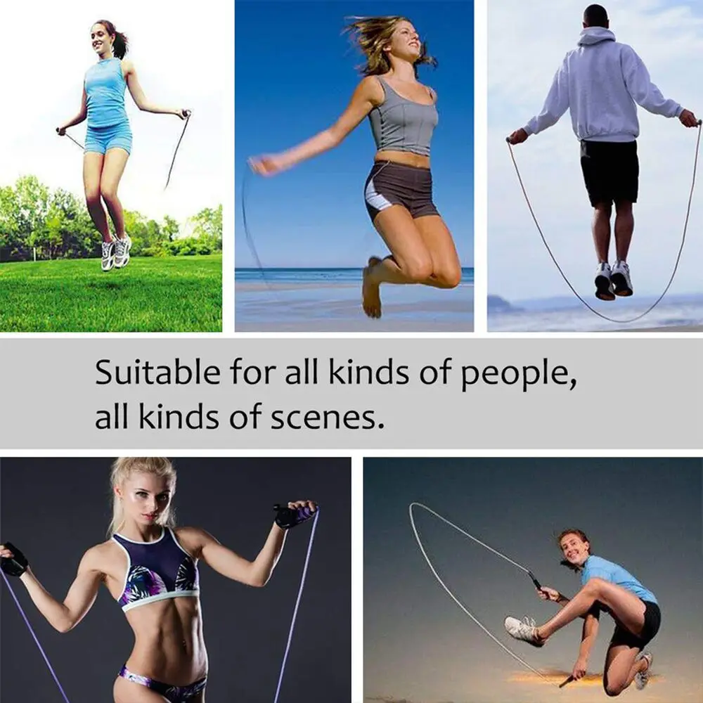 

New Crossfit Steel Wire Jump Rope Bearing for Aerobic Skipping Sports Exercise Fitness Speed Skip Workout Training Loss Weight