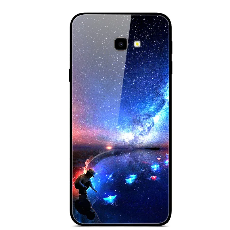 36 Для samsung J4 Plus чехол закаленное стекло твердая задняя крышка для samsung Galaxy J4 Plus чехол J 4 Plus A20E A2 Core Note 10 Plus - Цвет: 36