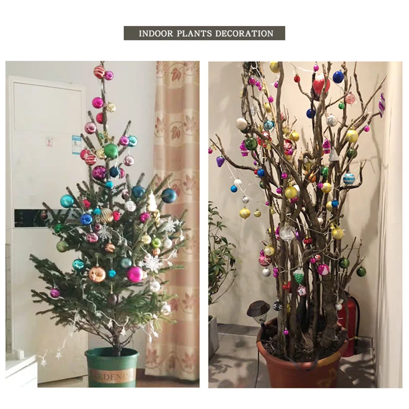 

Christmas Balls Ornament Set 60-70Pcs Decorations Tree Balls Hanging Shatterproof Baubles Set for Family Holiday Wedding AC889