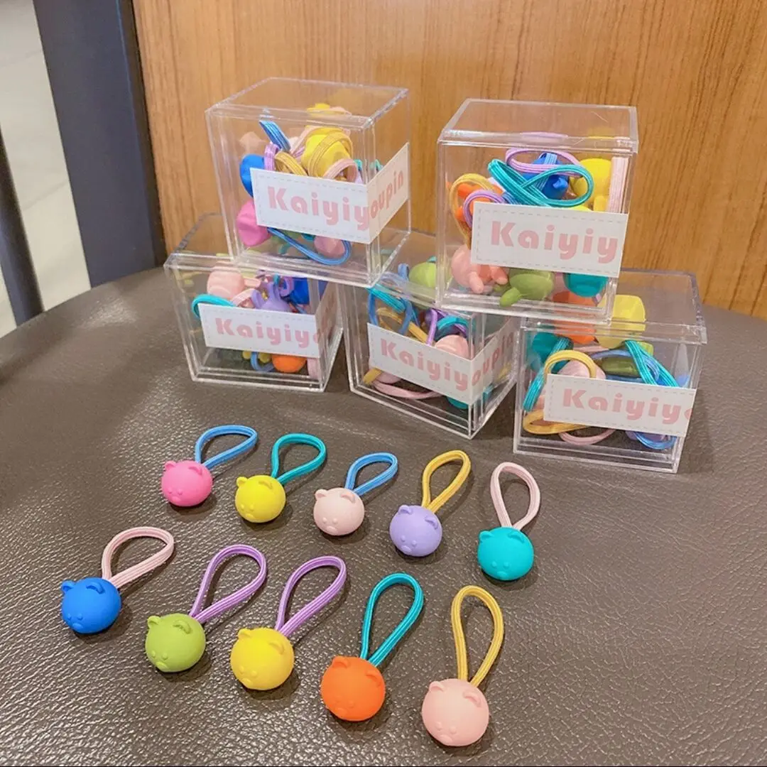 

10PCS New Candy colors Princess Headwear Kids Elastic Hair Bands Children Ropes Girls Accessories Baby Headdress