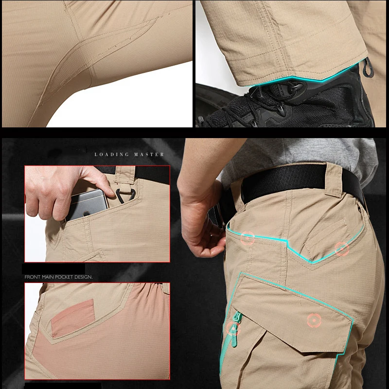 Брюки карго для мужчин и женщин быстросохнущие водонепроницаемые в стиле