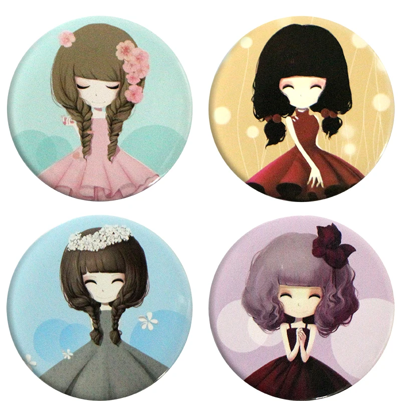 

Small Mirrors for Women Pocket-size Makeup Female Random Model