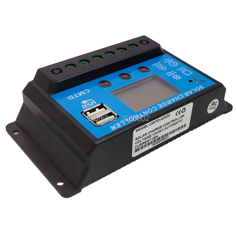 Автоматический контроллер заряда солнечной панели 24 В 12 10 А/20 А|battery charge controller|charge