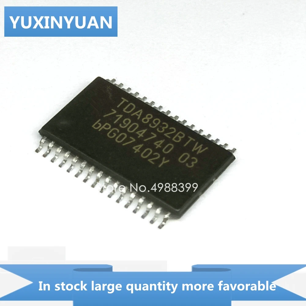 YUXINYUAN 2PCS TDA8932BTW TDA 8932BTW TDA8932 BTW 8932 HTSSOP32 in stock | Integrated Circuits