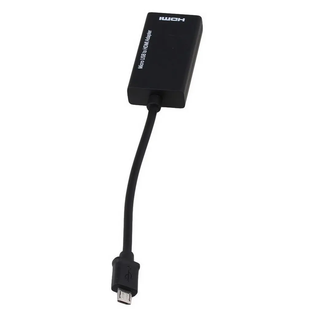 Портативный маленький MHL Micro USB штекер-HDMI гнездо адаптер кабель для Android
