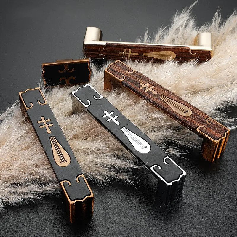 KK & FING Современный Античный цинковый сплав деревянные ручки для шкафа ящика