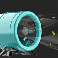 6 inch inline duct fan exhaust fan adjustable speed 5000rpm garden air pipe ventilation 220v 240v digital display controller