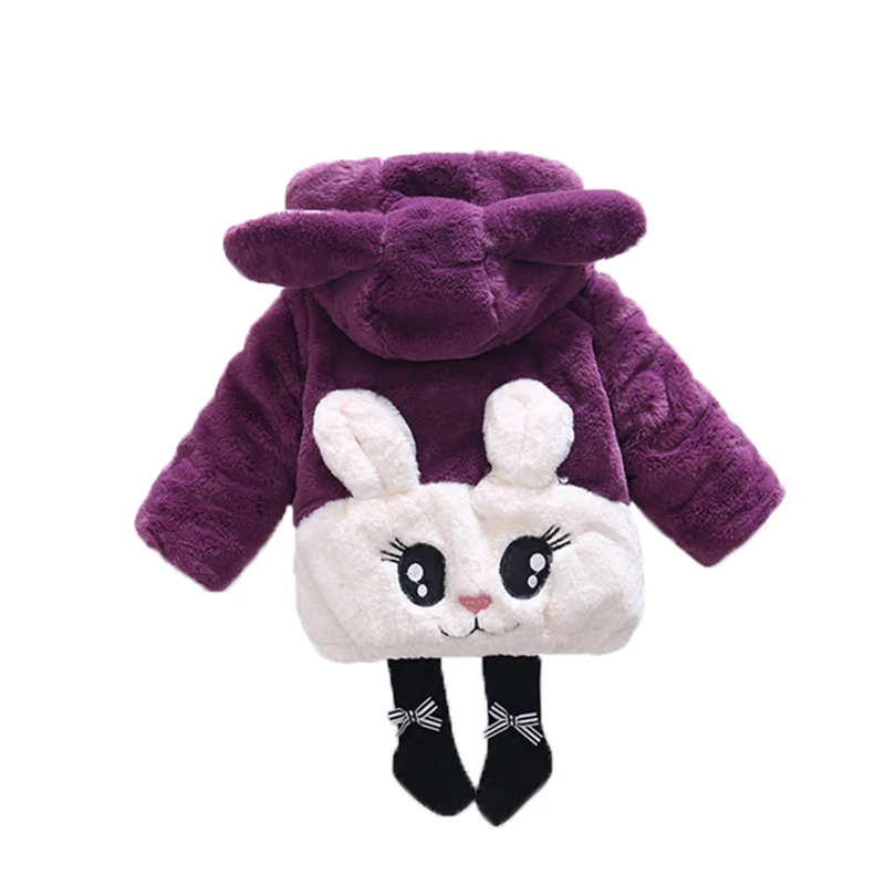 Girl's Winter Imitation Fur Coat 2018 Girls Thick Fluff Warm Children Baby Clothes Kid Plus Velvet Wholesale | Детская одежда и