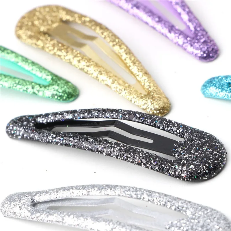 

20Pcs/Lot Fashion Shining Hair Accessories Solid Candy Color Powder Hairclip Dripping Hair Clip Barrettes Hair Clips For Girls