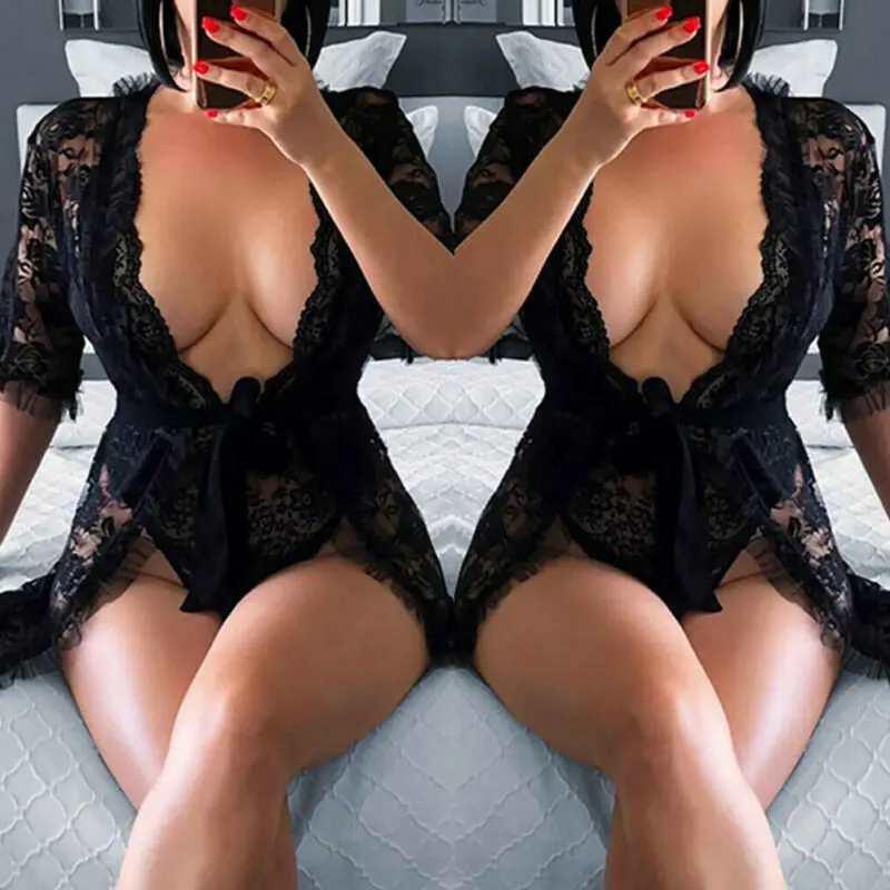 Женское кружевное нижнее белье стринги прозрачная ночная рубашка | Женская