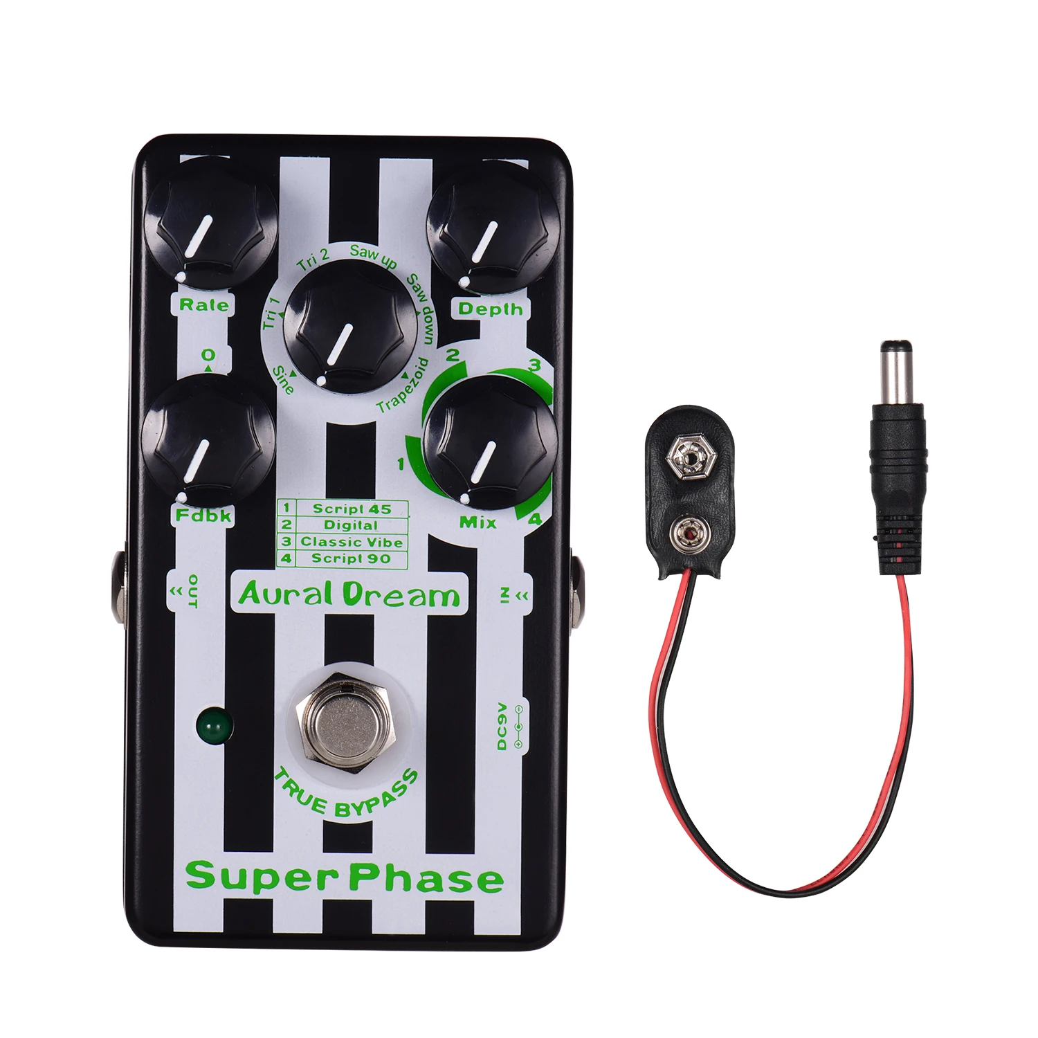 Слуховой мечта супер фазы PhaserDigital Задержка гитары педаль эффектов 4 режима