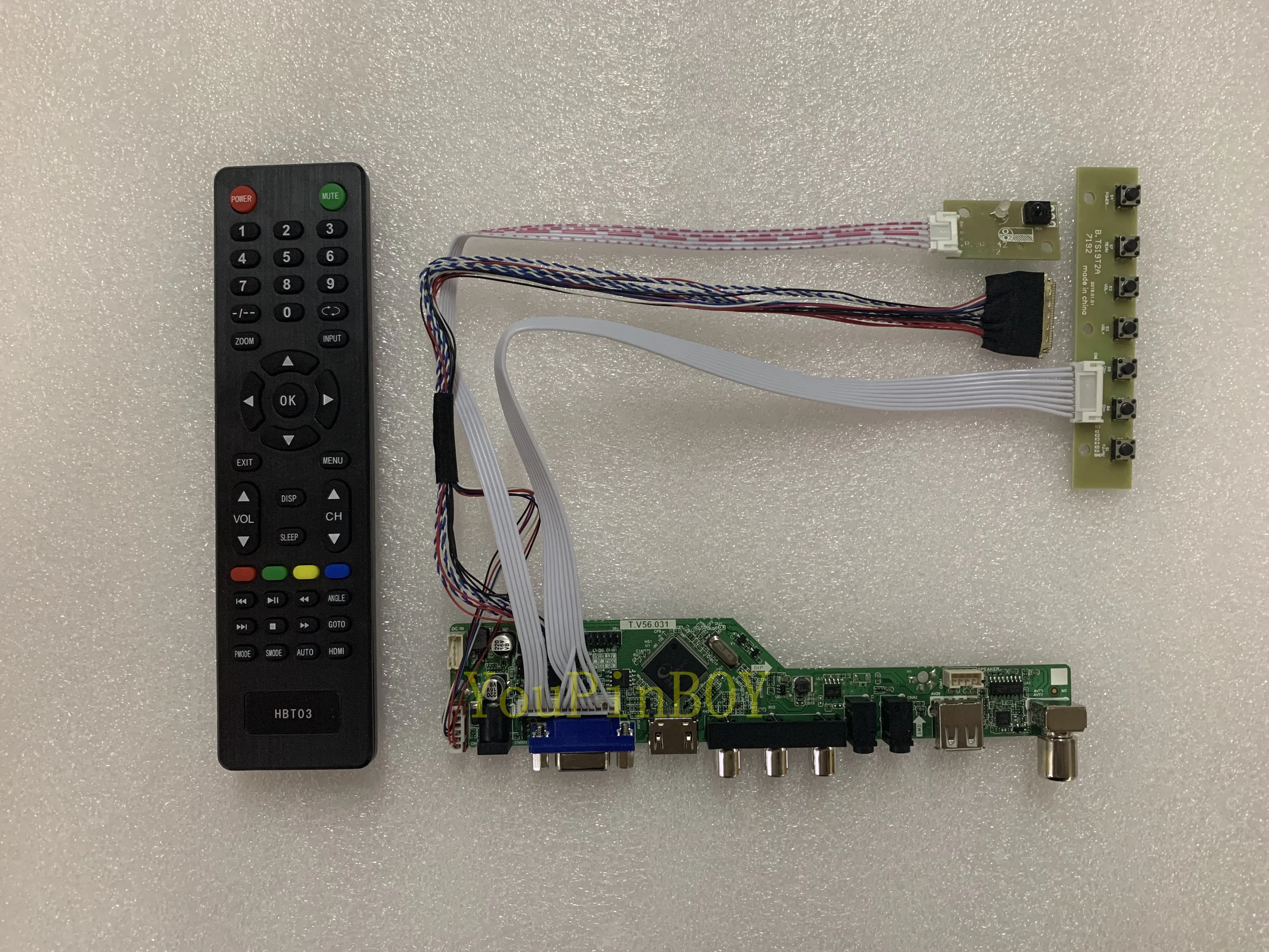 Комплект YouPinBOY для B156XTN02.0 B156XW02 V.2 V.6 LTN156AT24 ТВ + HDMI VGA AV USB светодиодный ЖК экран плата