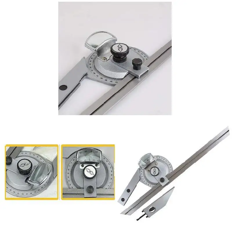 

Newest 0-360Degree Stainless Steel Universal Bevel Protractor Angle Square Finder Angular Dial Rulers