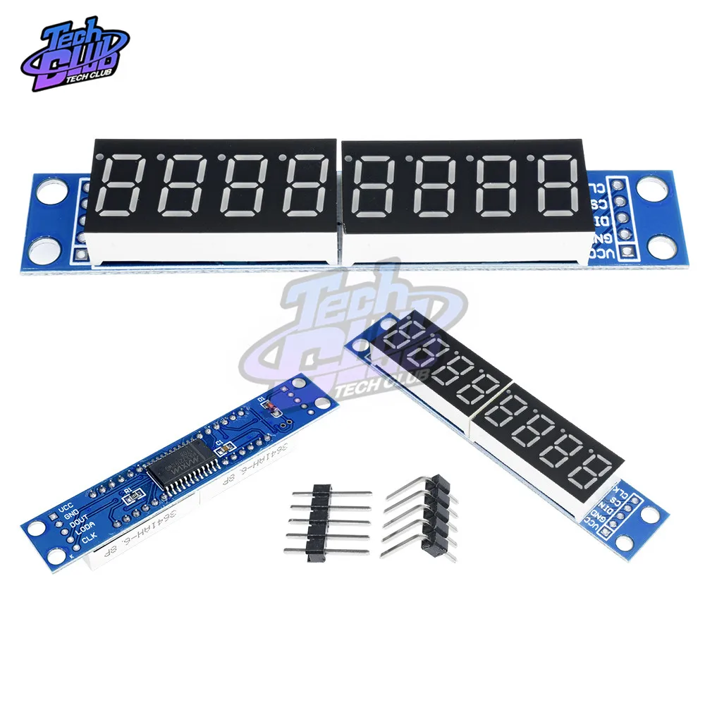 Светодиодный точечный матричный 7 сегментный 8 значный модуль управления