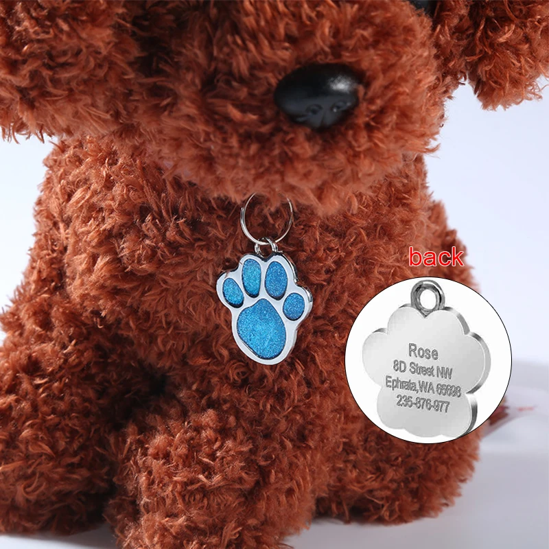 Персонализированные Бирки Для собак с гравировкой идентификационное имя кота