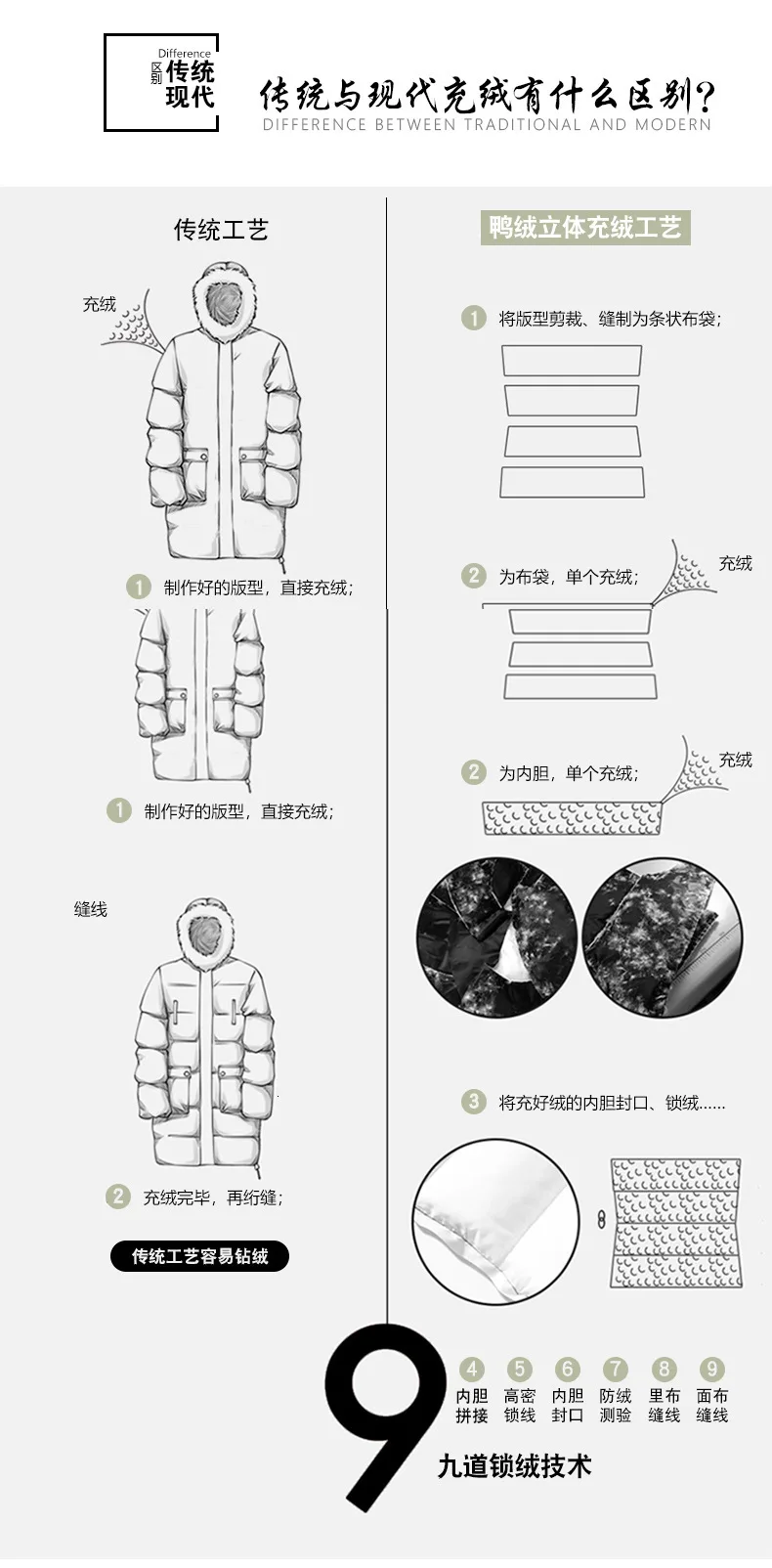 Over knee length down jacket female Euramerican style thick white duck down warm fashion down jacket hooded women 199007