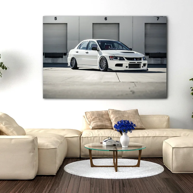 Плакаты и принты для спортивного автомобиля Mitsubishi Evolution обои на холсте настенные